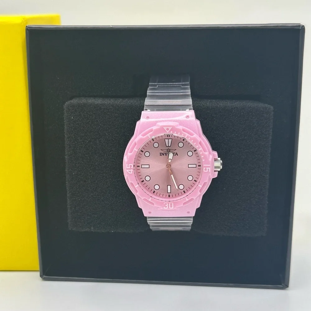 NEW Invicta Celestial Cloud Women's Watch - 35mm, Transparent, Pink (49205)